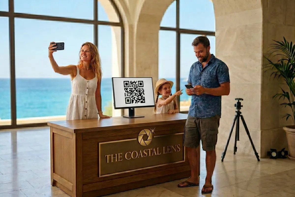 Otel fotoğrafçısı self-servis satış deski